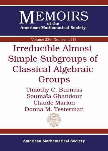 Irreducible almost simple subgroups of classical algebraic groups