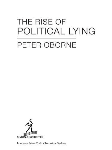 The Rise of Political Lying