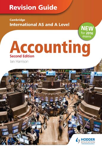 Cambridge International AS/A Level Accounting Revision Guide