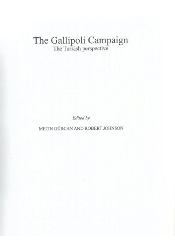 The Gallipoli Campaign