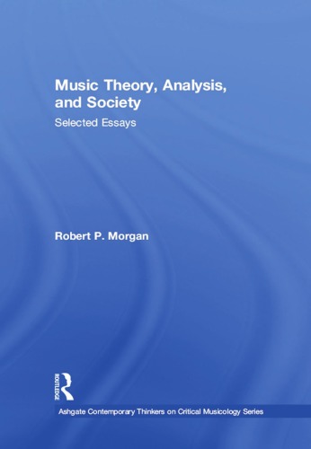 Music Theory, Analysis, and Society