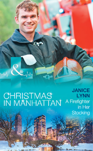 A firefighter in her stocking