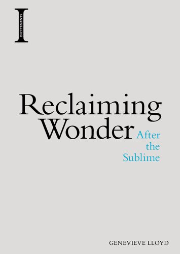 Reclaiming wonder : after the sublime