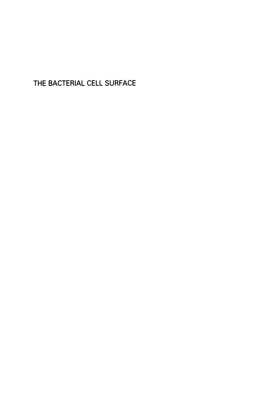 Bacterial Cell Surface.