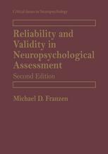 Reliability and Validity in Neuropsychological Assessment.