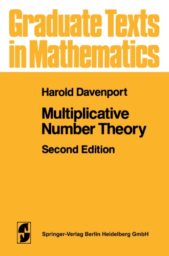 Multiplicative Number Theory