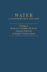 Water in Crystalline Hydrates Aqueous Solutions of Simple Nonelectrolytes