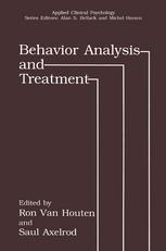 Behavior Analysis and Treatment.