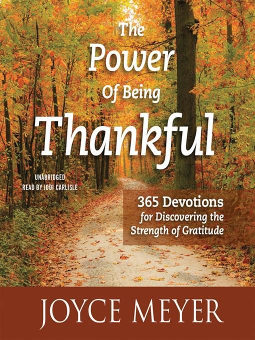 The Power of Being Thankful