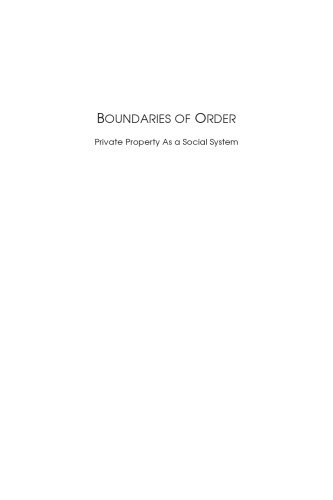 Boundaries of Order (Large Print Edition)