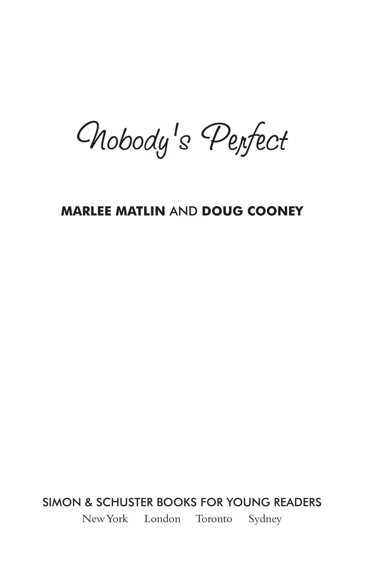 Nobody's Perfect