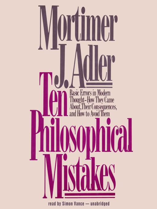 Ten Philosophical Mistakes