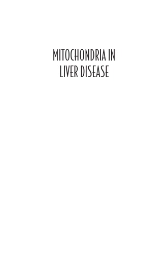 Mitochondria in liver disease