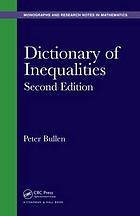 Dictionary of Inequalities