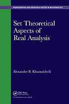 Set theoretical aspects of real analysis