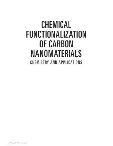 Chemical functionalization of carbon nanomaterials : chemistry and applications