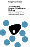 Teaching and research in human biology