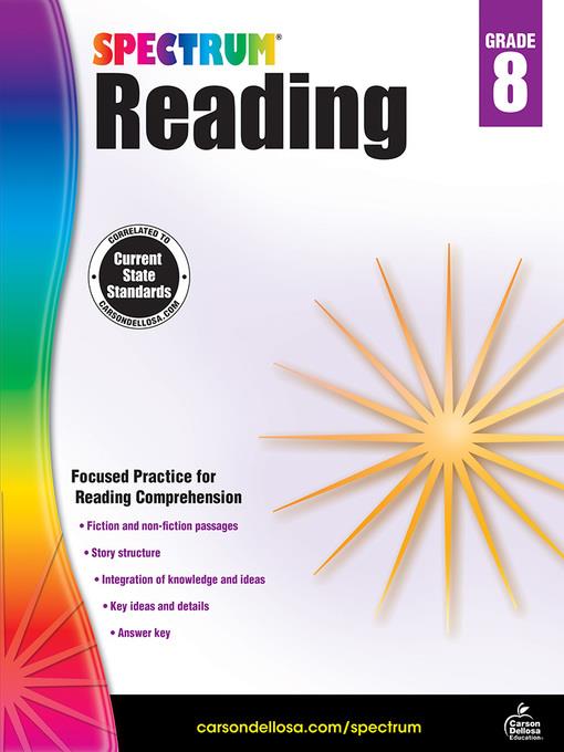 Spectrum Reading Workbook, Grade 8