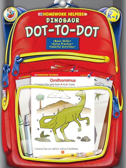 Dinosaur Dot-to-Dot, Grades PK--1