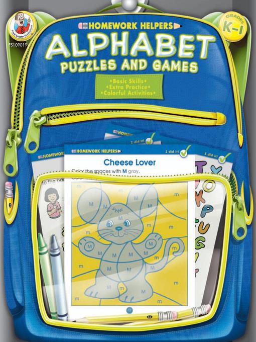 Alphabet Puzzles and Games, Grades K--1