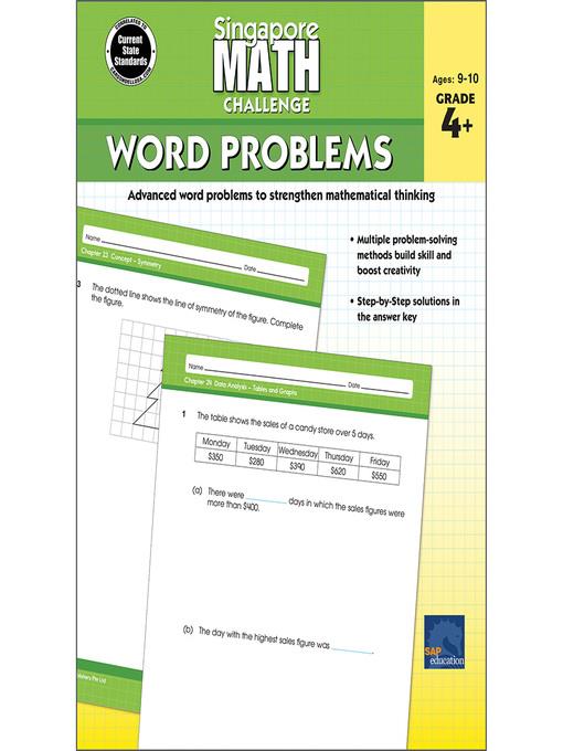 Singapore Math Challenge Word Problems, Grades 4--6