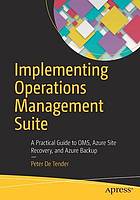 Implementing Operations Management Suite