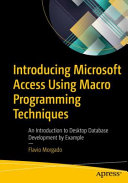 Introducing Microsoft Access Using Macro Programming Techniques