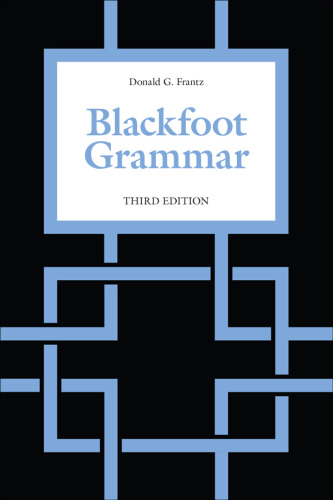 Blackfoot Grammar