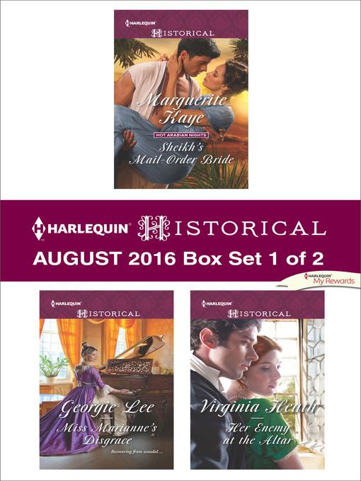 Harlequin Historical August 2016--Box Set 1 of 2