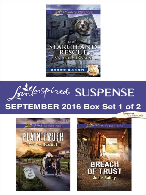 Harlequin Love Inspired Suspense September 2016--Box Set 1 of 2