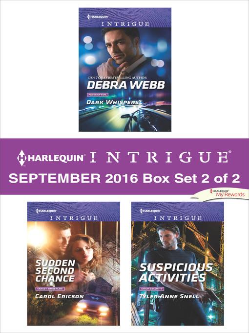 Harlequin Intrigue September 2016, Box Set 2 of 2