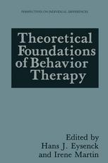 Theoretical Foundations of Behavior Therapy.