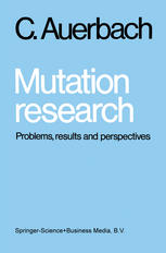 Mutation Research : Problems, Results and Perspectives.