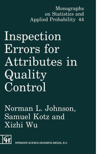 Inspection errors for attributes in quality control