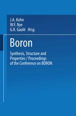 Boron Synthesis, Structure, and Properties : Proceedings of the Conference on Boron.