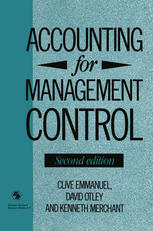 Accounting for Management Control.