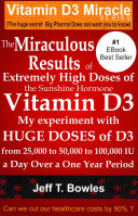 The Miraculous Results Of Extremely High Doses Of The Sunshine Hormone Vitamin D3 My Experiment With Huge Doses Of D3 From 25,000 To 50,000 To 100,000 Iu A Day Over A 1 Year Period