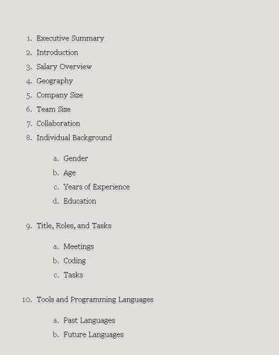 2017 Software Development Salary Survey