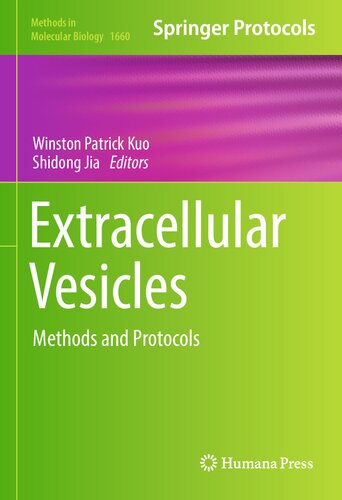 Extracellular Vesicles : Methods and Protocols