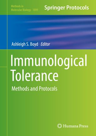 Immunological Tolerance Methods and Protocols