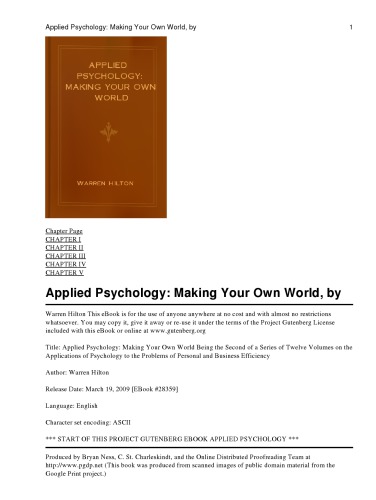 Applied Psychology