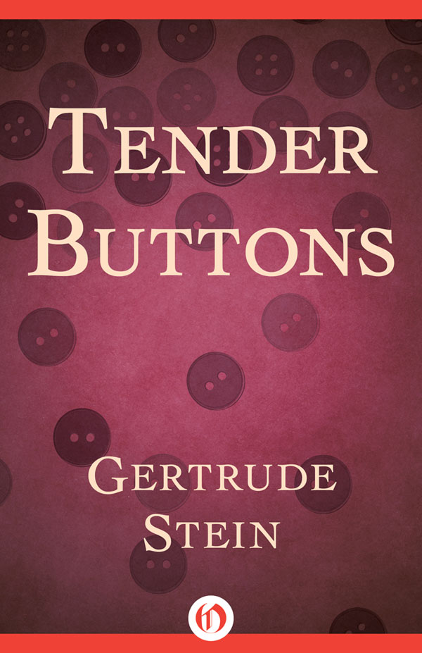 Tender Buttons