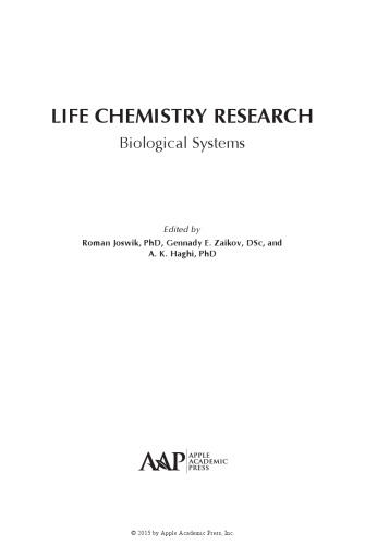 Life Chemistry Research