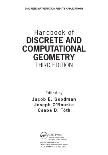 Handbook of Discrete and Computational Geometry