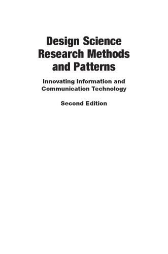 Design Science Research Methods and Patterns