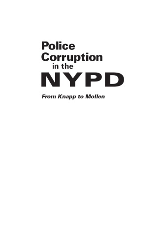 Police Corruption in the NYPD