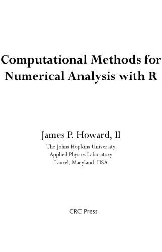 Computational Methods for Numerical Analysis with R