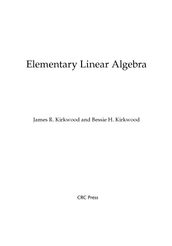 Elementary Linear Algebra