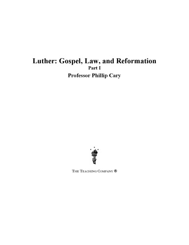 Luther : gospel, law, and Reformation