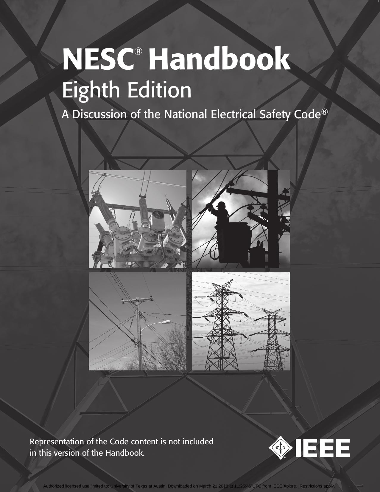 Nesc [national Electrical Safety Code] Handbook